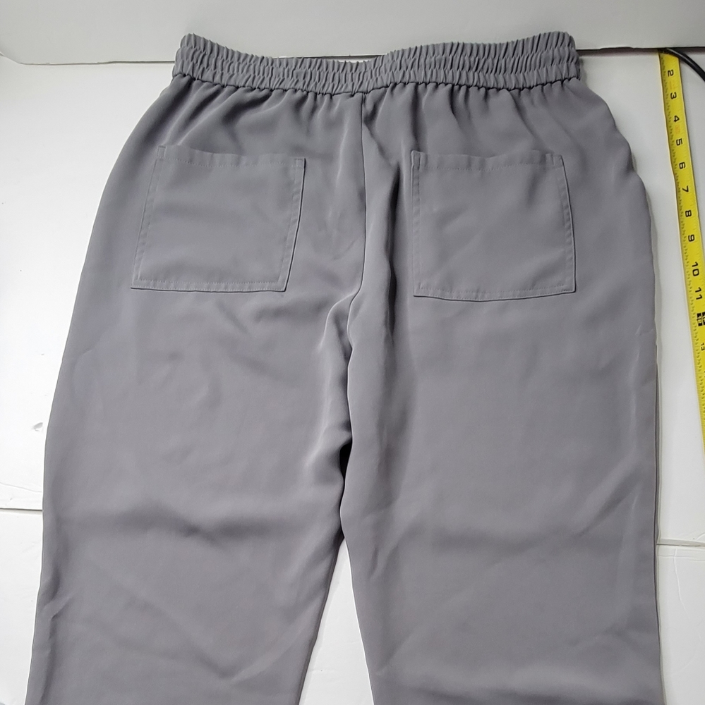 Ann Taylor Gray Casual Jogger Pants Size M100% PolyesterSolid GrayBoho Style